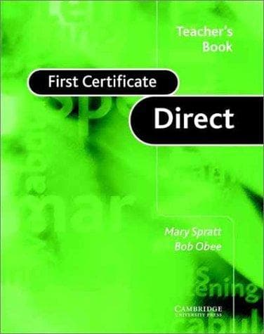 Tapa de First Certificate Direct