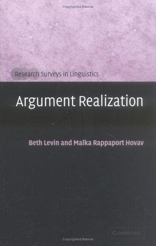 Tapa de Argument Realization