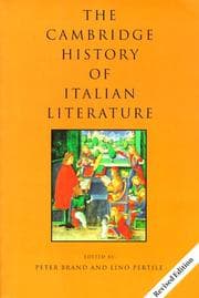 Tapa de The Cambridge history of Italian literature