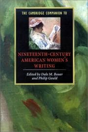 Tapa de The Cambridge companion to nineteenth-century American women's writing