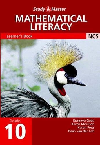 Tapa de Study and Master Mathematical Literacy Grade 10 Learner's Book