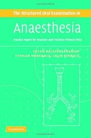 Tapa de The structured oral examination in anaesthesia