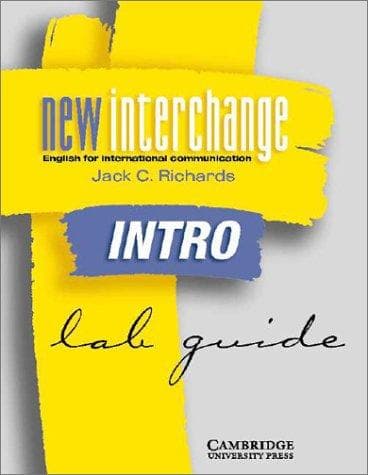Tapa de New Interchange Intro Lab guide