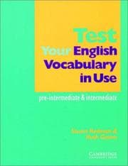 Tapa de Test your English vocabulary in use