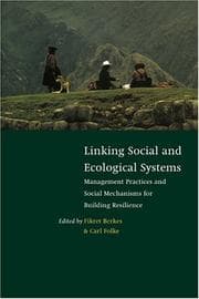 Tapa de Linking social and ecological systems