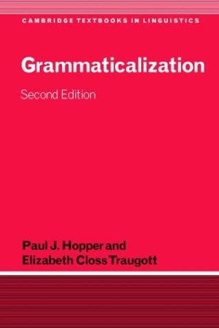 Tapa de Grammaticalization (Cambridge Textbooks in Linguistics)