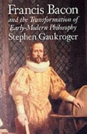 Tapa de Francis Bacon and the Transformation of Early-Modern Philosophy