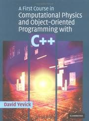 Tapa de A first course in computational physics and object-oriented programming with C++
