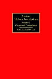 Tapa de Ancient Hebrew inscriptions