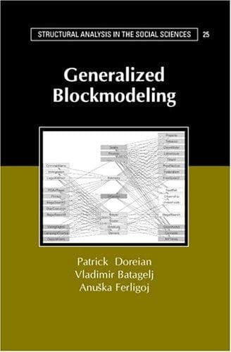 Tapa de Generalized blockmodeling