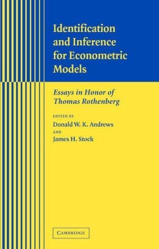 Tapa de Identification and inference for econometric models