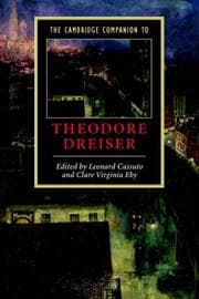Tapa de CAMBRIDGE COMPANION TO THEODORE DREISER; ED. BY LEONARD CASSUTO