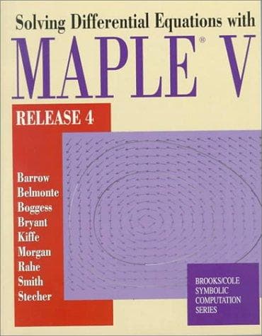 Tapa de Solving ODEs With Maple V (Brooks/Cole Symbolic Computation Series)