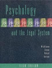 Tapa de Psychology and the legal system
