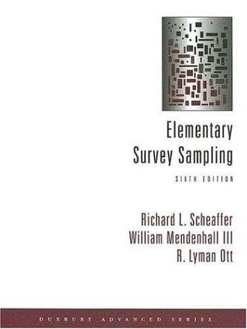 Tapa de Elementary survey sampling