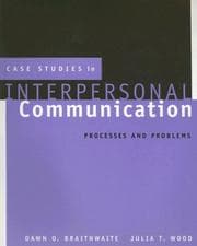 Tapa de Case studies in interpersonal communication