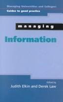Tapa de Managing information