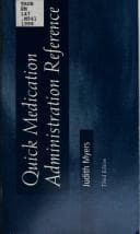 Tapa de Quick medication administration reference