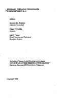 Tapa de Standard operating procedures in sericulture R&D