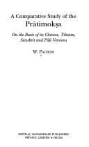 Tapa de A comparative study of the Prātimokṣa