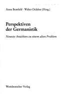 Tapa de Perspektiven der Germanistik