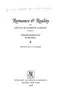 Tapa de Romance & reality