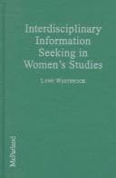 Tapa de Interdisciplinary information seeking in women's studies