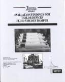 Tapa de Evaluation findings for Taylor devices fluid viscous damper