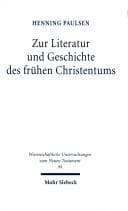 Tapa de Zur Literatur und Geschichte des frühen Christentums