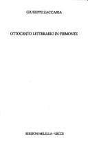 Tapa de Ottocento letterario in Piemonte
