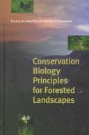 Tapa de Conservation biology principles for forested landscapes