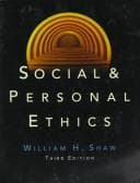 Tapa de Social and personal ethics
