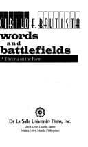 Tapa de Words and battlefields