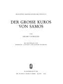 Tapa de Der grosse Kuros von Samos