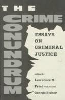 Tapa de The crime conundrum