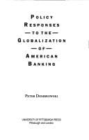 Tapa de Policy responses to the globalization of American banking