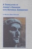 Tapa de A translation of Jerome's Chronicon with historical commentary