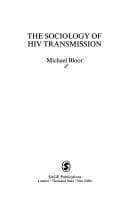 Tapa de The sociology of HIV transmission