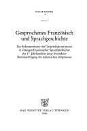 Tapa de Gesprochenes Französisch und Sprachgeschichte