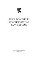 Tapa de Conversazioni con Testori