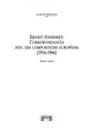 Tapa de Ernest Ansermet