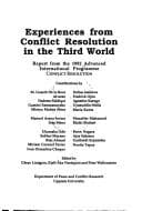 Tapa de Experiences from conflict resolution in the Third World