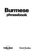 Tapa de Burmese phrasebook