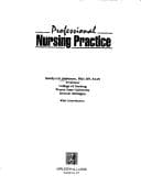 Tapa de Professional nursing practice