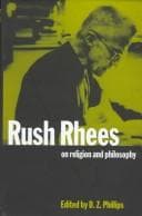 Tapa de Rush Rhees on religion and philosophy