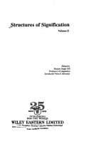 Tapa de Structures of signification