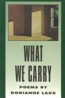 Tapa de What we carry