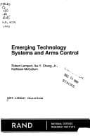 Tapa de Emerging technology systems and arms control
