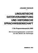 Tapa de Linguistische Datenverarbeitung und historische Sprachwissenschaft