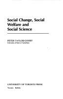 Tapa de Social change, social welfare and social science